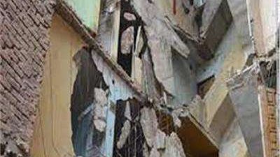 إصابة 5 أشخاص إثر إنهيار جزئي لعقار سكني بالقليوبية
