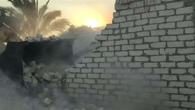 إزالة حالة تعدِّي لبناء بدون ترخيص بمركز ومدينة التل الكبير