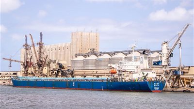 ميناء دمياط يستقبل 28 سفينة منها (OMEGA) ترفع علم جزر مارشال