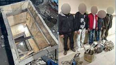 القبض على 5 متهمين بالتنقيب عن الآثار بالقاهرة