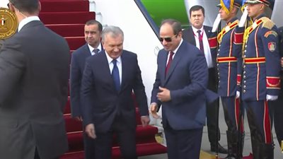 بالفيديو.. الرئيس عبد الفتاح السيسي يستقبل رئيس جمهورية أوزبكستان