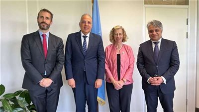 وزير الري يستقبل أنجر أندرسون لمناقشة  الجهود الدولية للتكيف مع التغيرات المناخية