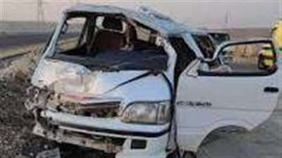 إصابة 23 شخص بحادث إنقلاب ميكروباص بطريق القاهرة أسيوط