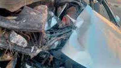 إصابة شخصين في حادث تصادم سيارتين بالقليوبية