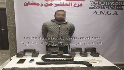 ضبط 12 كيلو حشيش بحوزة 