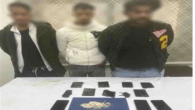 القبض على 3 تجار مخدرات بحوزتهم هيروين وحشيش بالسلام