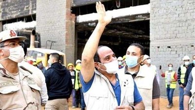 السيسي يقوم بجولة لعدد من المشروعات والمواقع الإنشائية بالعاصمة الإدارية الجديدة