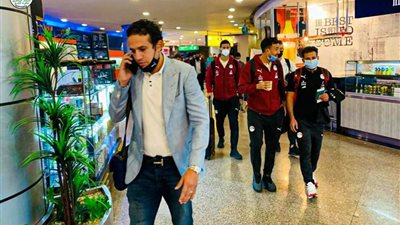 شاهد.. بعثة منتخب مصر تغادر إلى توجو