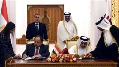 رئيسا وزراء مصر وقطر يشهدان توقيع اتفاقية لإزالة الازدواج الضريبي