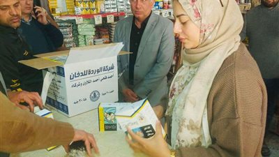 حملة تموينية علي المحال التجارية في التل الكبير بالإسماعيلية