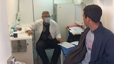 القوافل الطبية تستقبل 451 مواطن في أولى أيامها بوحدة الكيلو 17 بالإسماعيلية