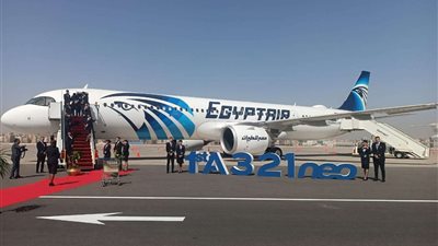 شركة مصر للطيران تتسلم طائرة جديدة من طراز A321neo | صور