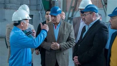 وزير الإنتاج الحربي يتفقد شركة حلوان للصناعات غير الحديدية (مصنع 63 الحربي)