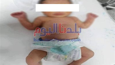 العثور على طفلة رضيعة بجوار إحدى شقق العاشر من رمضان