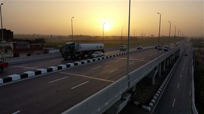 بدء التشغيل التجريبي لكوبري كفر الدوار العلوي بطريق القاهرة - الإسكندرية الزراعي