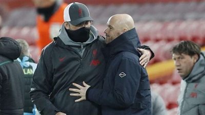 قبل مواجهة ليفربول ويونايتد.. بيان مشترك بين كلوب وتين هاج