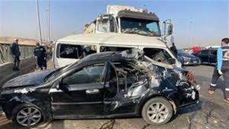حادث تصادم سيارتين