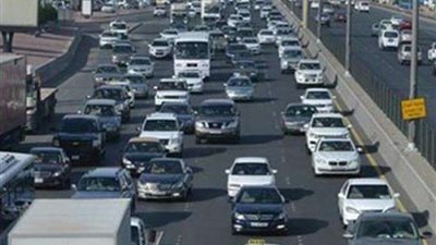 النشرة المرورية: كثافة متحركة بكوبري أكتوبر والمحور