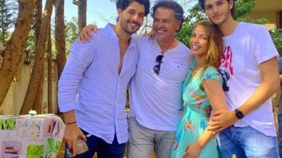 شاهد.. راغب علامة يستمتع بالإجازة مع زوجته في اسطنبول