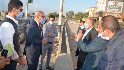 محافظ القليوبية يتابع أعمال تطوير كورنيش النيل بمدينة بنها