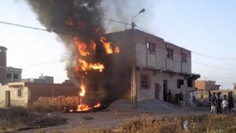 حريق منزل ارشيفية
