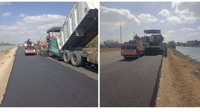 محافظ الإسماعيلية يتابع أعمال الرصف والتطوير لشبكات الطرق