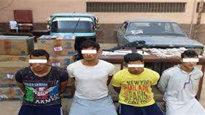 القبض على  5 عاطلين بتهمة السطو على سيارة للبيع السجائر بالمنوفية