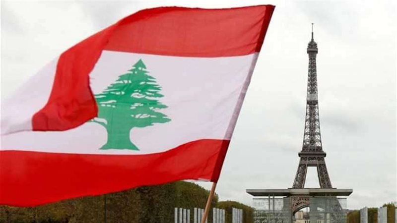 علم لبنان وفرنسا