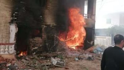 إخماد حريق بجوار المتحف الزراعي بالدقي