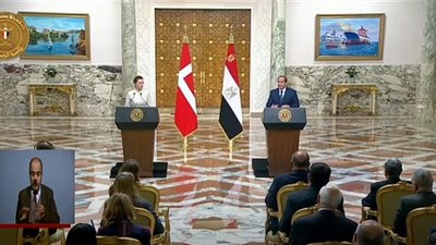 بث مباشر.. الرئيس السيسي يعقد مؤتمرا صحفيا مع رئيسة وزراء الدنمارك