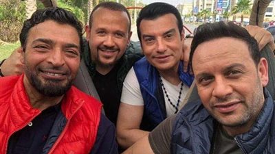 ظهور مصطفى قمر وهشام عباس في حفل عيد ميلاد حميد الشاعري