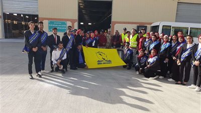 زيارة ميدانية لطلاب جامعة المنيا لمجمع مصانع الرخام والجرانيت