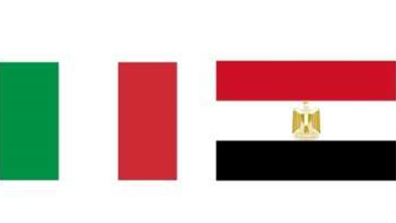 علم مصر و إيطاليا