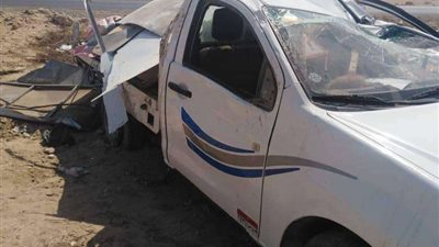 بينهم أطفال.. 12 مصاب إثر حادث انقلاب سيارة بالمنيا