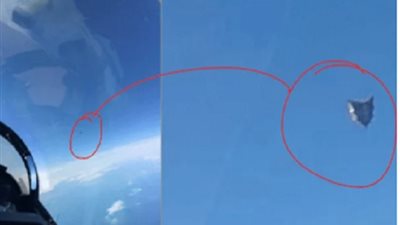 ظهور جسم غريب في السماء يحلق على ارتفاع 35000 قدم