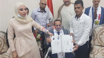 محافظ شمال سيناء شاهدًا علي عقد زواج فتاة من أصحاب البصيرة بالعريش