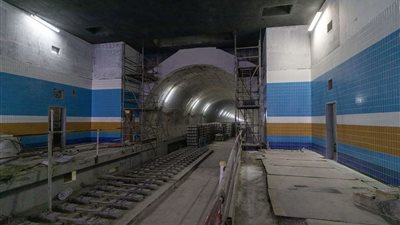 شاهد محطة مترو وادى النيل بالخط الثالث للمترو