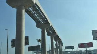 تصوير جوي لأعمال تنفيذ مونوريل شرق النيل 