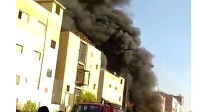 مصرع طفل وإصابة أخرى في حريق بعقار بشبرا الخيمة