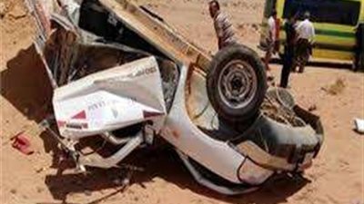 مصرع وإصابة 15 شخص إثر إنقلاب سيارة ربع نقل بالمنيا