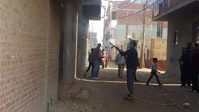 مياه المنوفية تُعقم منشآتها لمواجهة فيروس كورونا