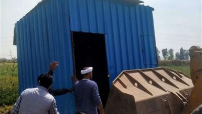 إزالة 2124 متر تعديات مخالفة على الأراضى الزراعية بالشرقية