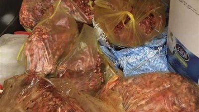 الداخلية تضبط 2 طن لحوم فاسدة داخل ثلاجة بالقاهرة