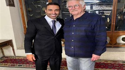 شاهد.. أحمد فهمي بصحبة محمود قابيل بكواليس مسلسل سره الباتع