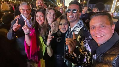 محمد رمضان ونجوم جعفر العمدة يحتفلون بنجاحه