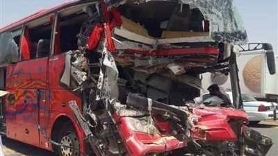 مصرع 20 شخصًا وإصابة 29 آخرين في حادث مروع بالسعودية