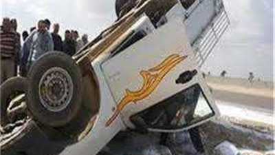 إصابة شخصين في حادث إنقلاب سيارة بطريق القاهرة أسيوط الصحراوي