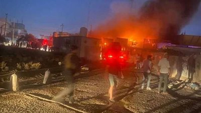 الدفاع المدني ينقذ 22 مواطنًا ويخمد نيران حريق ببغداد