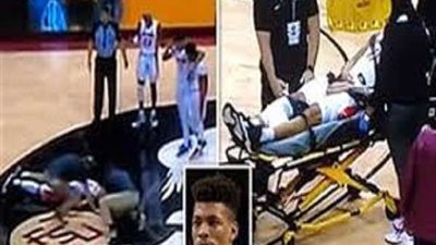 بعد شهر من إصابته بكورونا.. حالة إغماء تفاجئ لاعب كرة سلة (فيديو)