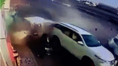 سائق أتوبيس رحلات يتسبب في حادث مروري بالقليوبية